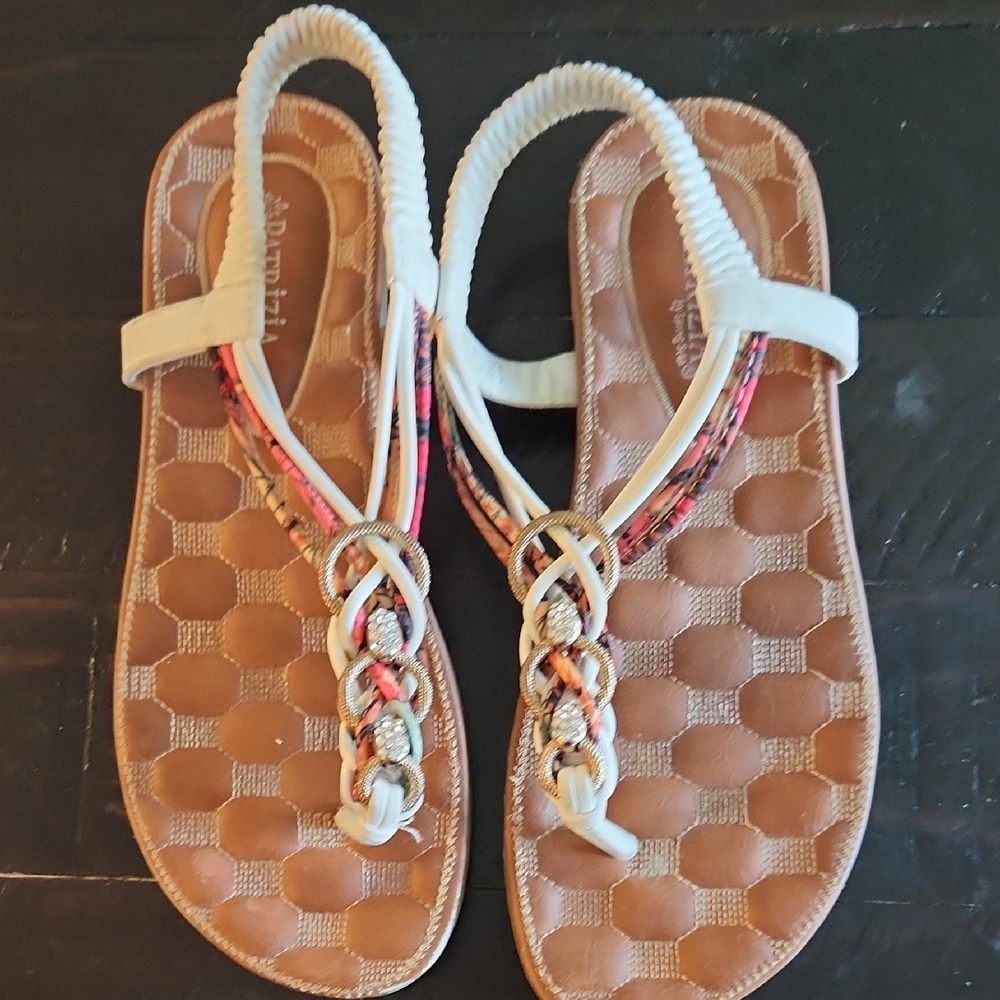 Patrizia Luca Women's Multicolor Braided Sandals